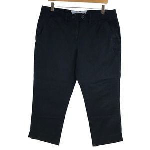 COPY - Tommy Hilfiger Women's Cotton Blend Flat Front Black Capri Cropped Pants…